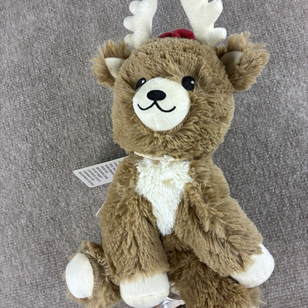 Warmies Christmas Reindeer Weighted Microwavable Heating Pad Stuffed Plush
